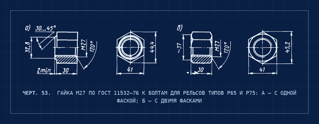 Черт. 53. Накладка переходная Р50—Р43